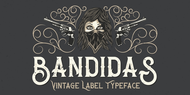 Bandidas Font preview